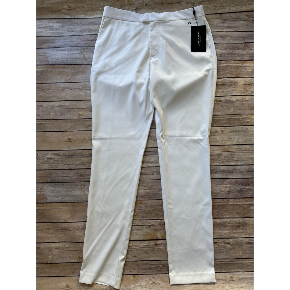 J. Lindeberg Men’s Reveal Tech Golf Pants White Blue 32x34 Golf Pants NEW NWT